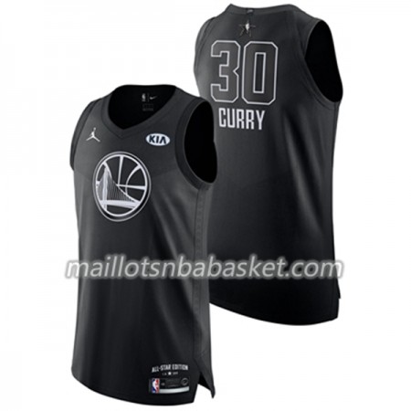 Maillot Homme Golden State Warriors Stephen Curry 30 2018 All Star Jordan Brand Noir Swingman